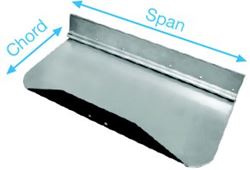 Picture of Bennett 6BT-50069-70-00 Trim Plane Assembly 18x9 Inch Trailing Edge Stainless Steel