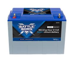 Picture of Battle Born Batteries BB10012I 12V 100Ah Smart LiFePO4 Deep Cycle Battery with Bluetooth