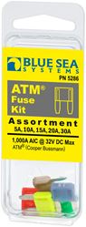 Picture of Blue Sea Systems 5286BSS Blue Sea 5286 ATM® Mini Blade Fuse Kit, 1ea 5/10/15/20/30 Amp