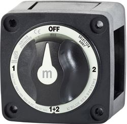 Picture of Blue Sea Systems 6007200BSS Battery Selector Switch Mini 4-Position 300A Continuous Black