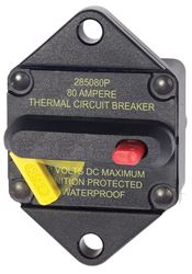 Picture of Blue Sea Systems 7086BSS 285 Series 80A DC Circuit Breaker Panel Mount