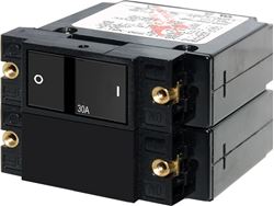 Picture of Blue Sea Systems 7414BSS A-Series Flat Rocker Circuit Breaker 30 Amp