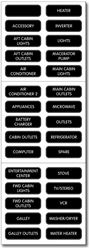 Picture of Blue Sea Systems 8031BSS Blue Sea 8031 AC Panel Basic Label Kit