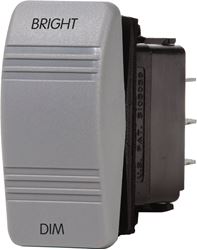 Picture of Blue Sea Systems 8216-BSS Contura Rocker Switch Mom On/Off/Mom On Gray