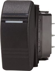 Picture of Blue Sea Systems 8284BSS Blue Sea 8284 Water Resistant Contura® III Switch, Black, (On)-Off-On