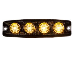 Picture of Buyers 8892240 Ultra Thin 4.5 Inch Amber Led Strobe Light