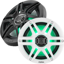 Picture of Clarion 010-03046-00 6.5-Inch Coaxial Marine Speakers with RGB LED