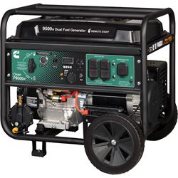 Picture of Cummins A074Z438 Onan P9500DF Dual Fuel Portable Generator - 9500W Gas 8550W Propane Electric Start