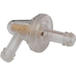 Picture of Helix Racing Products 118-9044 Inline Fuel Filter 1/4 Inch 90 Degree 100 Micron