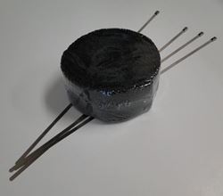 Picture of Helix Racing Products 5262004 Exhst Wrap 2"x25' Blk W/ss Tie