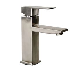 Picture of Lippert Components 2024025311 Flow Max Square Bathroom Faucet Stainless Steel Single Handle