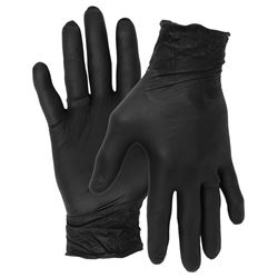 Picture of Performance Tool W89013 Black Nitrile Disposable Gloves - X-Large (100 Count)