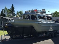 Picture of RockGard 74-2022 Large X-Long Boat Cover V-Front Mesh Tarp 17-20 Ft