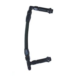 Picture of SPEEDFX 575106BK Dual Inlet Fuel Line Kit for Holley Ultra HP Carburetors -6AN to 3/8 NPT