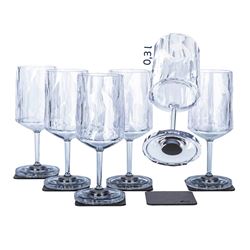 Picture of Silwy Drinkware KO-WIG-C300-6 Magnetic Plastic Glasses Wine 0 3 L