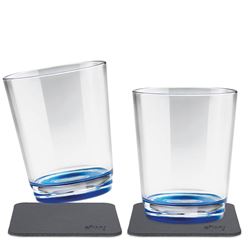 Picture of Silwy Drinkware S025-0503-2 Magnetic Drinking Cup Set Lui Blue 8.5oz BPA-Free Plastic