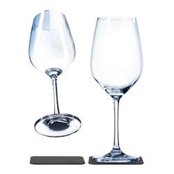Picture of Silwy Drinkware S025-1301-2 Magnetic Crystal Wine Glasses Set of 2