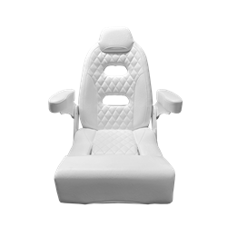 Picture of Taco Metals HA12-25-0-WHA Baja Sport Helm Chair 25" White Marine Bucket Seat