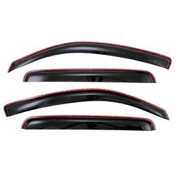 Picture of TrailFX 4056IC Rainguard/Window Vent , in-Channel, Snap-in, Smoke, Acrylic, Fits 2005-2015 Toyota Tacoma Access Cab/Double Cab