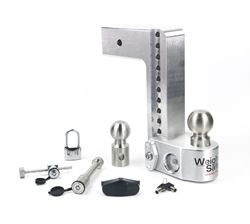 Picture of Weigh Safe WS10-3-SET Weigh Safe Adjustable Drop Hitch - 10" Drop for 3" Shank w/ Lock Set