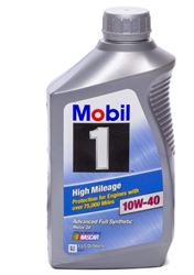 Picture of Mobil 103536 High Mileage 10W-40 Full Synthetic Motor Oil - 1 Quart