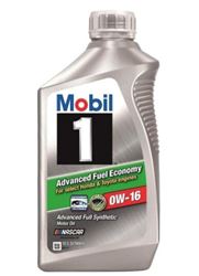 Picture of Mobil 124321 Mobil 1 Advanced Fuel Economy 0W-16 Full Synthetic Motor Oil