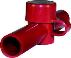 Picture of Blue Sea Systems 4003-BSS Blue Sea 4003 Dual Entry Cable Cap, Red, Up to 2/0 AWG