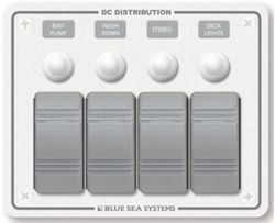 Picture of Blue Sea Systems 8272-BSS Contura 4-Position Water Resistant Circuit Breaker Panel White