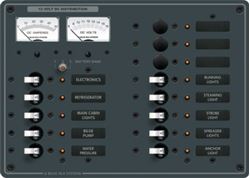 Picture of Blue Sea Systems 8068BSS  DC 13 Position Circuit Breaker Panel