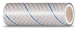 Picture of Seachoice 164-0125  Clear Reinforced PVC Tubing w/Blue Tracer - 164 Series
1/2" x 25'