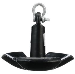 Picture of Seachoice 41530 River Anchor 30 lbs Black Vinyl Coated Cast Iron