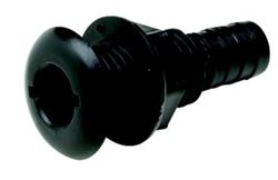 Picture of Seachoice 50-18151 3/4" Black Plastic Thru-Hull Fitting with Broad Flange