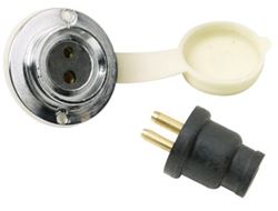 Picture of Seachoice 50-10121 Marine Deck Connector with Two Pin Double Contact Socket and Plug