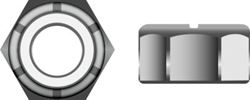 Picture of Seachoice RP-SC4722 Nylon Insert Locknut - Stainless
M4-.7