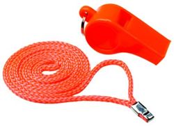 Picture of Seachoice 46011 Safety Whistle Orange Plastic with Lanyard