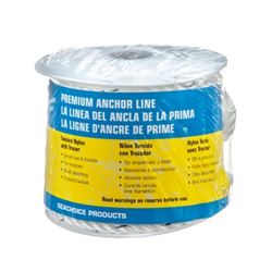 Picture of Seachoice 47691 3-Strand Twisted Nylon Anchor Line 3/8" x 50 ft White/Blue