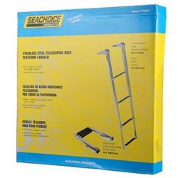 Picture of Seachoice 71321 4-Step Telescoping Swim Platform Ladder Stainless Steel