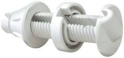 Picture of Seachoice 17921  Cable Thru Hull Fitting - White - 1/4" Slot, 1-1/4" Flange