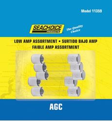 Picture of Seachoice SC11359 Seachoice Low Amp AGC Glass Fuse Assortment, 5ea