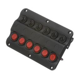 Picture of Seachoice 12331 LED 12V 6-Switch Distribution Panel Pre-Wired