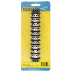 Picture of Seachoice 13591 10-Gang Terminal Block with Nickel Plated Brass Terminals