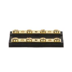 Picture of Seachoice 13501 4-Gang Terminal Block with Brass Hardware