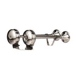 Picture of Seachoice 14561 Dual Trumpet Marine Horn 109dB Stainless Steel 12V