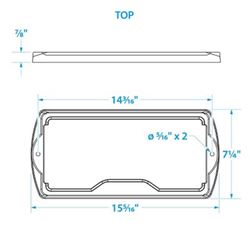 Picture of Seachoice 21991 Premium Battery Tray with Stainless Steel Hardware - Group 29 Series