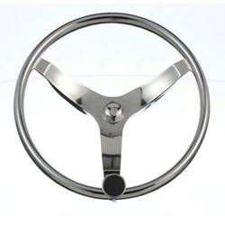 Picture of Seachoice 28481 3-Spoke Sports Steering Wheel with Turning Knob 13.5-Inch