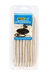 Picture of Seachoice 40031 Double-Braid Nylon Dock Line 1/2" x 15' Gold/White with Eye Splice