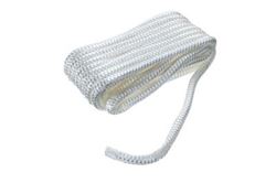 Picture of Seachoice 40101 Double-Braid Nylon Dock Line 3/8" x 20' White with Eye Splice