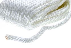 Picture of Seachoice 40231 Braided Nylon Anchor Line with Spring Hook 3/16" x 100 ft White