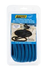 Picture of Seachoice 40391 Double-Braid Nylon Dock Line 1/2" x 25' Blue with Eye Splice