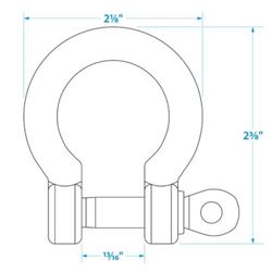 Picture of Seachoice 43181 Stainless Steel Anchor Shackle 3/8 Inch